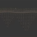Detailed Architectural Metal Bridge Structure With Triangular Supports And Top Walkway