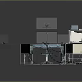 Modern Computer Workstation With Multiple Monitors Curved Desk Speakers And Cable Management