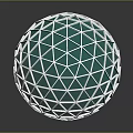 Modern Spherical Transparent Geodesic Equipment With Metal Frame And Glass Structure