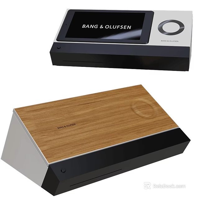 BANG & OLUFSEN Premium Audio Speaker With Wooden Panel Modern Sleek Design 3d model 