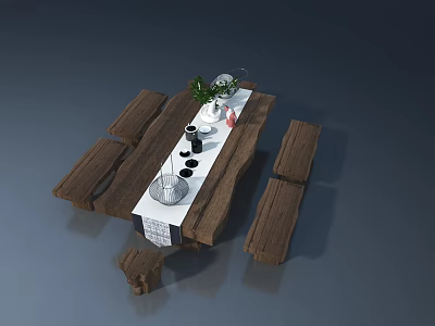 Elegant Wooden Swing Door Design For Contemporary Home Interiors 3d model