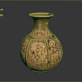 Handcrafted Sculpture Carving Ceramic Vase With Intricate Patterns And Ornate Design