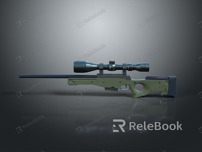 Sniper Rifle Sniper Rifle Sight Modern Weapons Hot Weapons Hot Weapons Firearms model