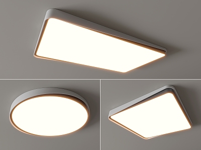 Modern Ceiling Light Square Ceiling Light Round Geometric Ultra-thin Bedroom Living Room Children's Room Simple model