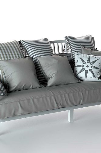 Double sofa 3d model