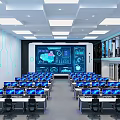 modern command center 3d model