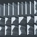 Decorative Gypsum Moldings in Various Styles for Interior Architectural Design