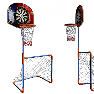 modern basketball basket goal 3d model