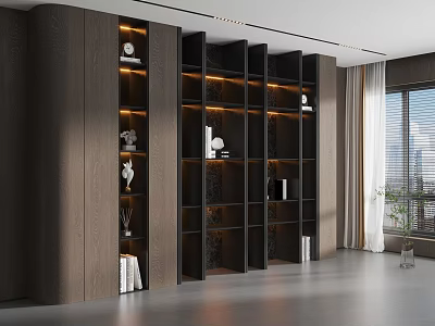 Bookshelf bookcase combination 3d model