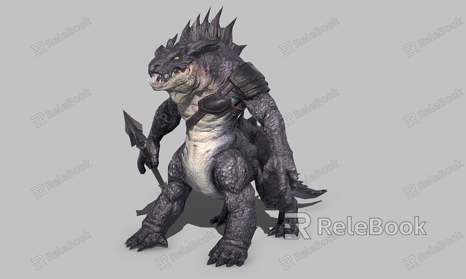 Lizard Man Warrior Dragon Guard Soldier model