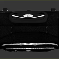 Black Travel Suitcase With Telescopic Handle Smooth Wheels And Zipper Pocket