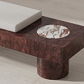 Modern Bench Marble Bench 3d model