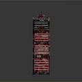 Cartoon Scene Red Tower With Multiple Floors Black Details And Antenna On Top