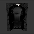 Car With Black Cover On Gray Background Showing Smooth Fabric Material