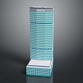 MetLife High Rise Office Building With Teal Striped Exterior White Base And Windows