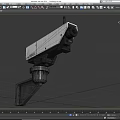 Monitoring simple model camera simple model low face number monitoring camera monitoring equipment infrared camera security monitoring game monitoring 3d model