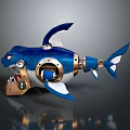 Machine Shark Shark Science Fiction Shark Future Shark Concept Shark Machine Shark Animal Game Animal 3d model