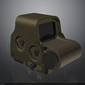 Durable Tan Tactical Weapon Sight With Adjustment Knobs And Mounting Holes