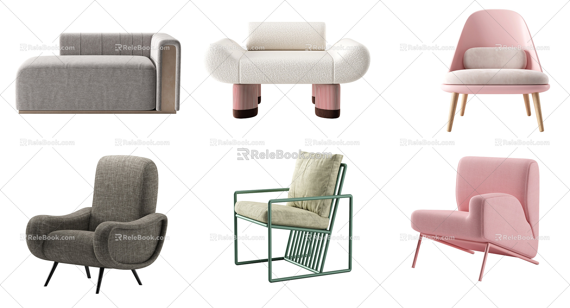 Modern Single Sofa Casual Chair Casual Sofa Sofa model