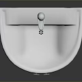 Modern Bathroom Sink Design With White Countertop Black Cabinet Heart Decorations