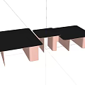 Modern Minimalist Sofa Coffee Table Set With Dark Matte Tabletops Various Sizes And Metallic Legs