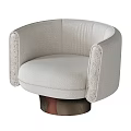 Brown Single Sofa With Modern Velvet Upholstery Dark Accent Armrests And Stylish Base