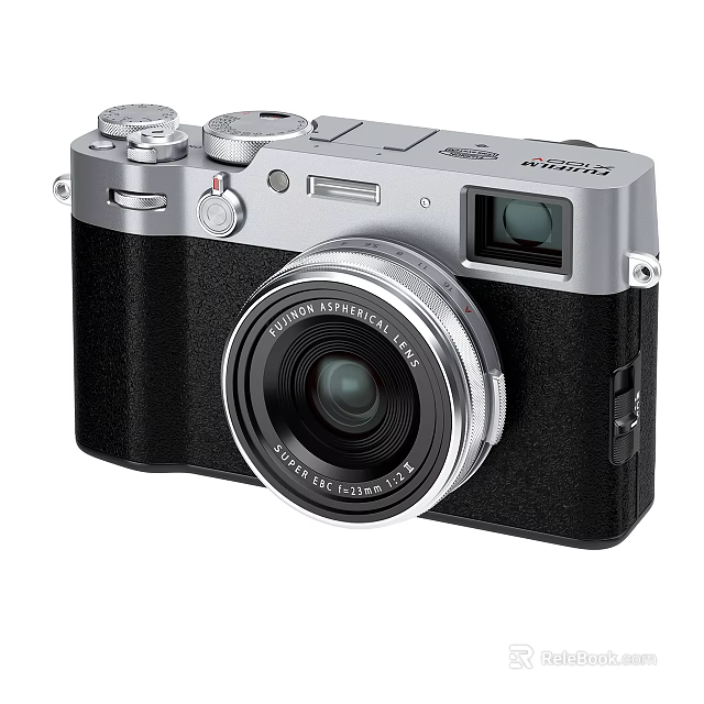 Fujifilm X100V Compact Digital Camera With Retro Design Fixed Lens And Manual Dials 3d model 
