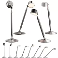 Modern Table Lamp With Adjustable Arm Metal Base And Multiple Styles For Home Decor 3d model