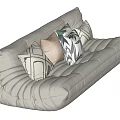 Modern Multiplayer Sofa Antique Multiplayer Sofa 3d model