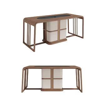 New Chinese Tea Table Tea Table Tea Table Long Table 3d model