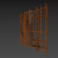 Black Modern Shelving Unit With Multiple Storage Compartments For Indoor