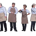 Modern Multiplayer Character Chef 3d model