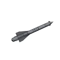 Advanced Tactical Missile Design With Aerodynamic Fins And Warhead Section