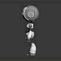Modern robot toy sci-fi robot 3d model