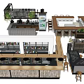 Modern Bar Interior Design With Wine Racks Bar Stools And Green Plants