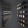 Modern Door Handles With Metallic Finishes In Gold Black And Silver