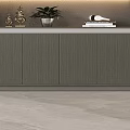 Modern Office Desk With Large Window City View Bookshelf And Sofa