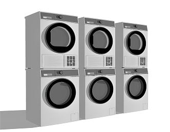 Modern washing machine drum washing machine turbo washing machine 3d model