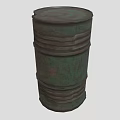 Industrial Equipment Green Rustic Metal Barrel For Industrial Storage Applications