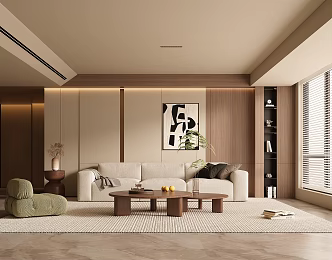 Quiet Ancient Style Home Living Room Sofa Coffee Table Combination Leisure Sofa Chair Decorations Ornaments Background Wall 3d model