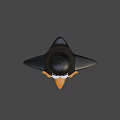 Cute Black and White Penguin Character with Orange Feet for Game Movie Roles
