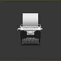 modern typewriter old typewriter antique typewriter classical typewriter 3d model
