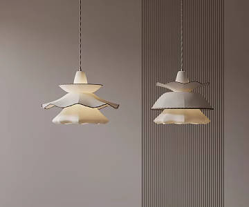 Modern chandelier 3d model