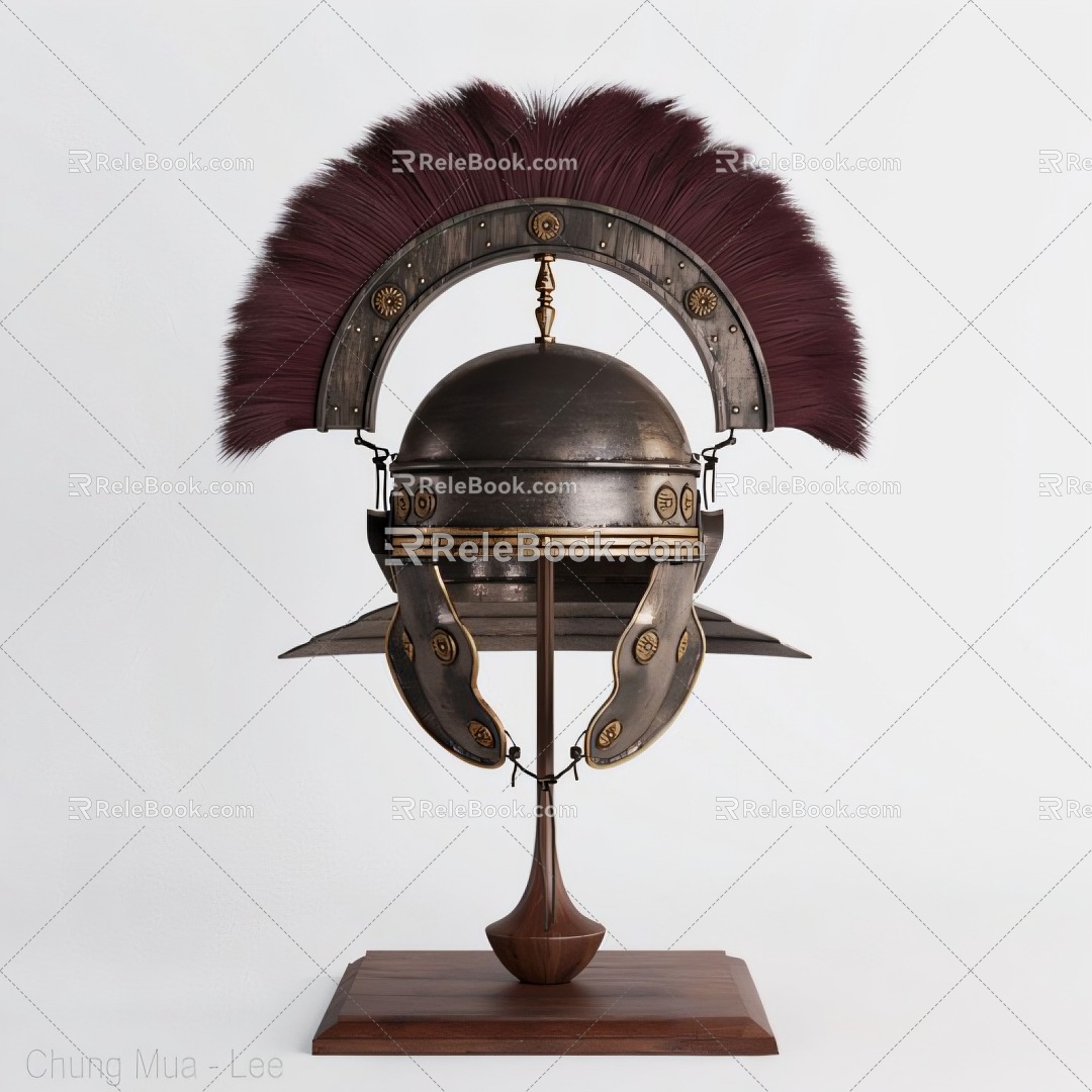 European-style medieval helmet 3d model