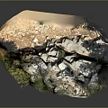 Wooden Stone Decorative Piece With Natural Colorful Texture And Unique Artistic Pattern