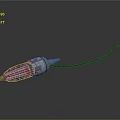 Durable Metal Hardware Tool With Green Light And Black Cable For Precision Work