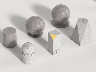 Car blocking stone, roadblock stone, car blocking stone, car stopping stone, stone pier 3d model