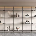 Dai and Jane Bookshelf Storage Rack Top and Jane Bookshelf Fixed Bookshelf Book Decoration Combination 3d model