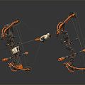 Modern mechanical crossbow shift bow 3d model