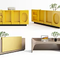 Modern Reception Desk Reception Desk 3d model